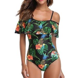 NWOT XL Tropical Print Swimsuit